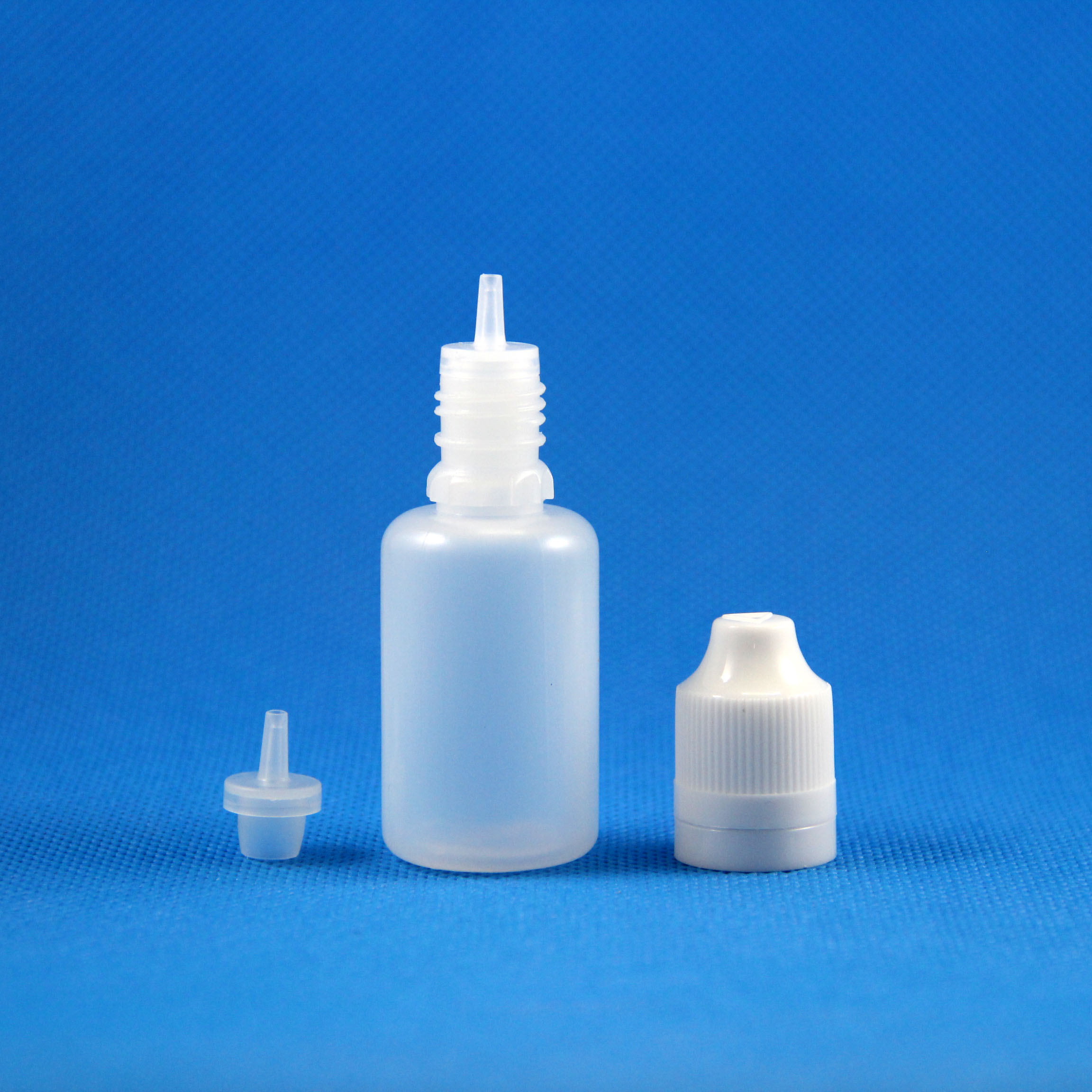 100 20 ML LDPE Plastic Dropper Bottles Child & Tamper Proof caps