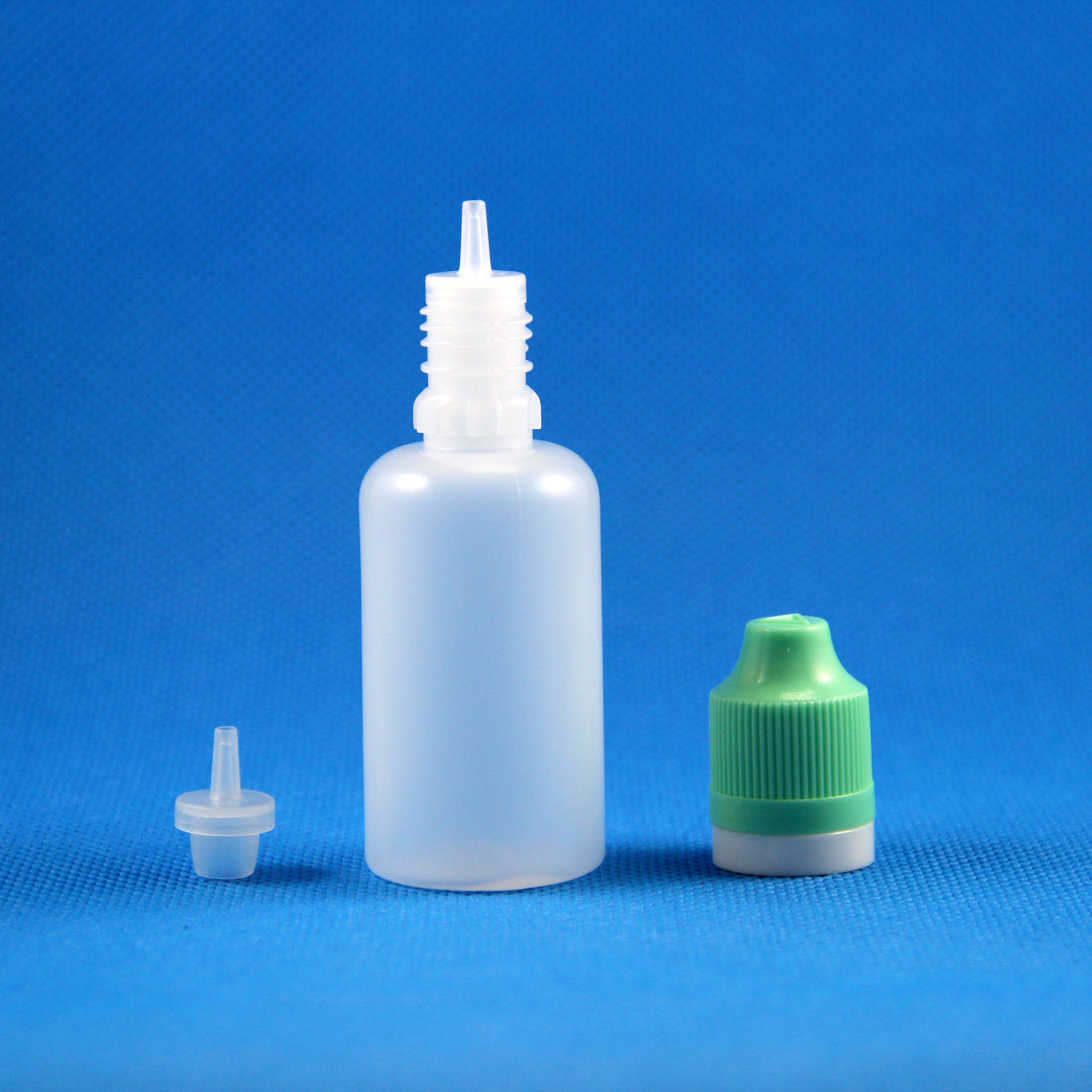 100 30 ML LDPE Plastic Dropper Bottles Child & Tamper Proof caps