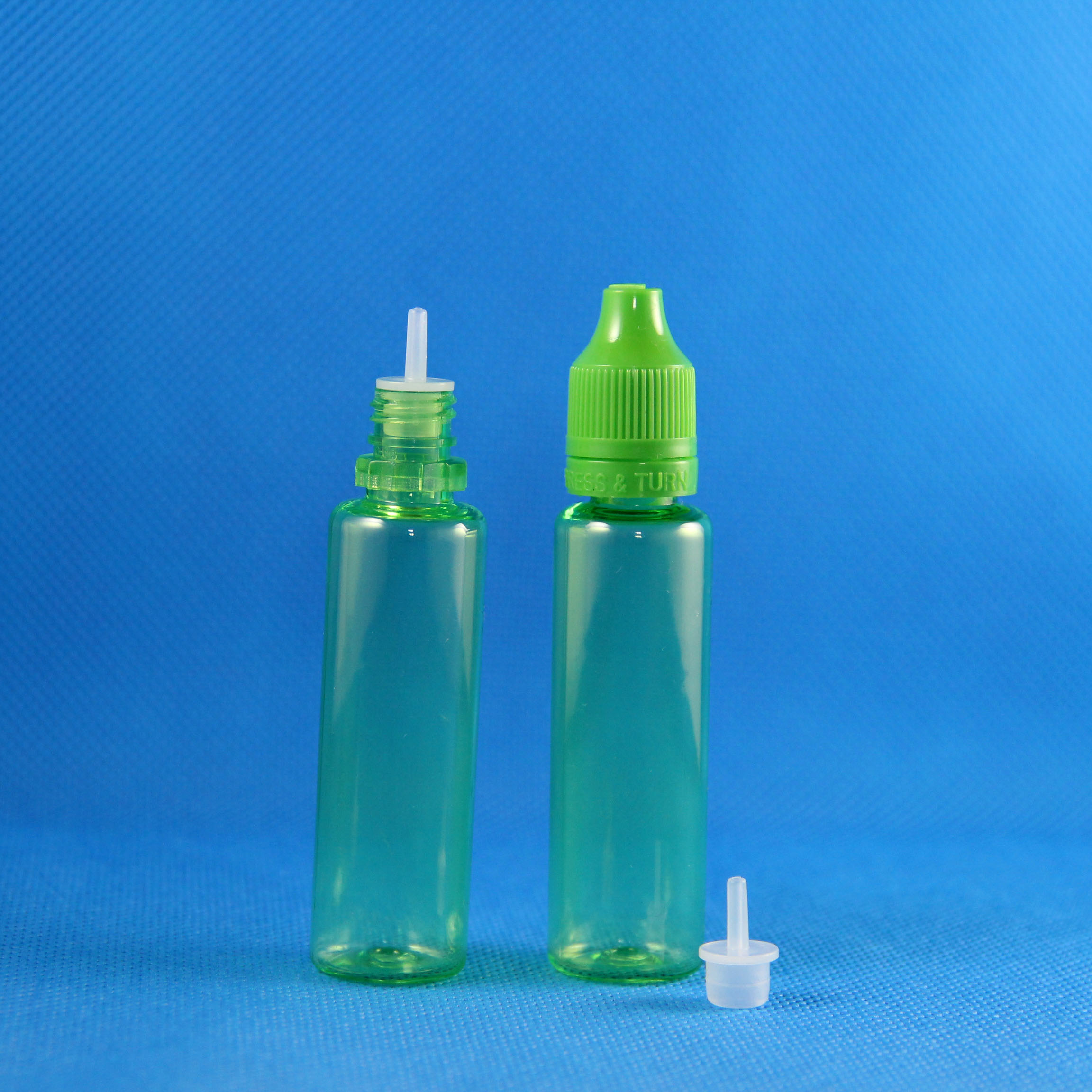 100x 25ml Unicorn GREEN Plastic Bottles Tamer & Child Proof