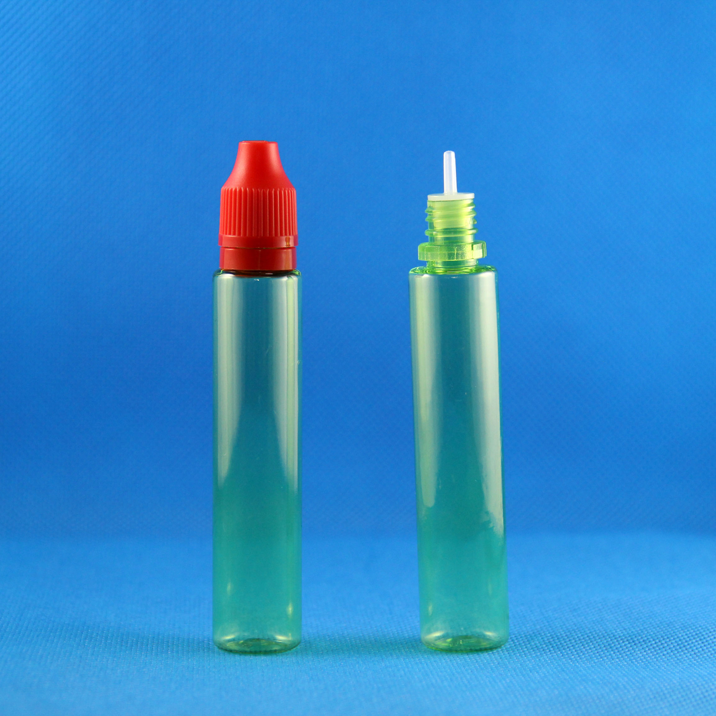 100x 30ml Unicorn GREEN Plastic Bottles Tamer & Child Proof