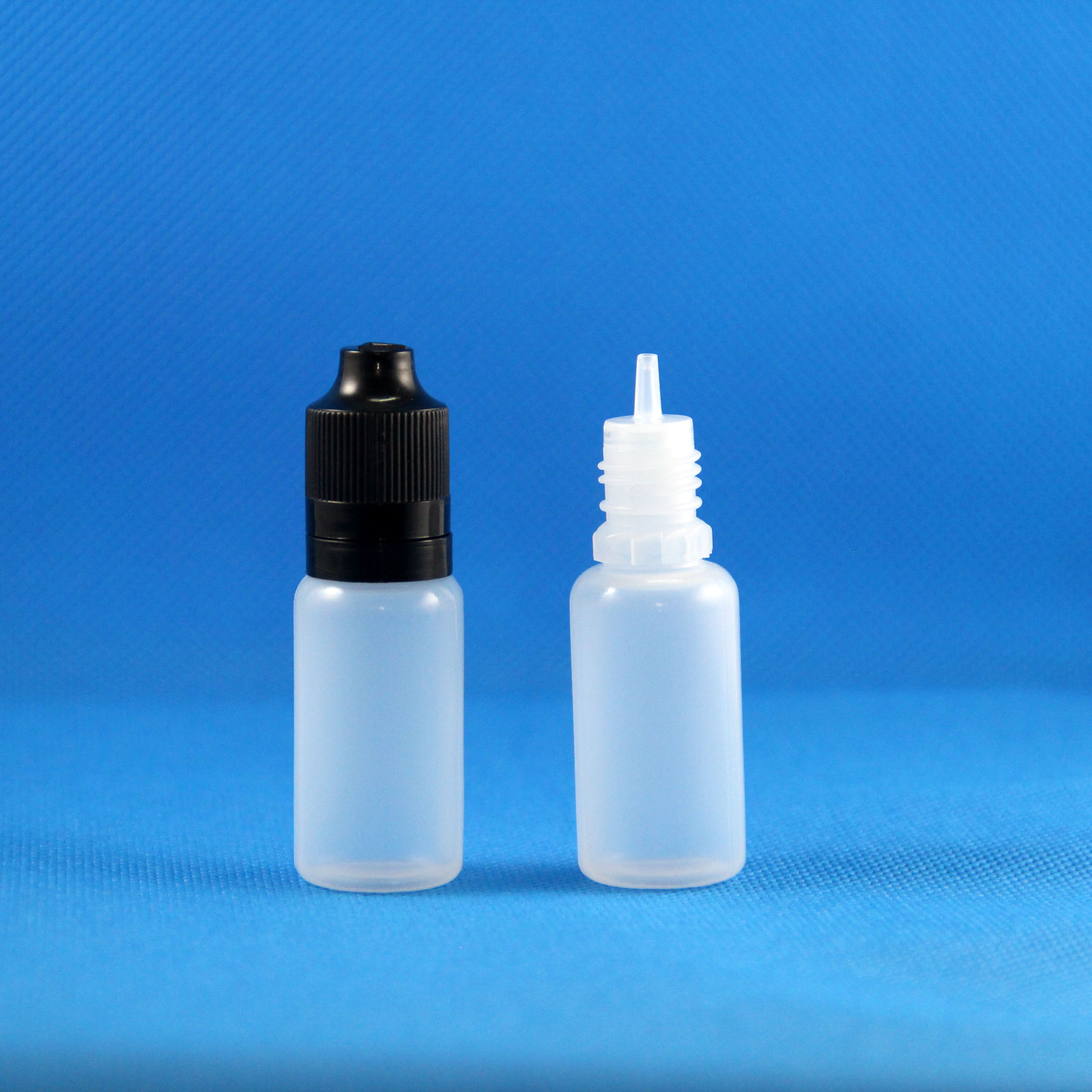 Lot 100 3ml PE CHILD PROOF Plastic Dropper Bottles Long Thin Tip - Click Image to Close