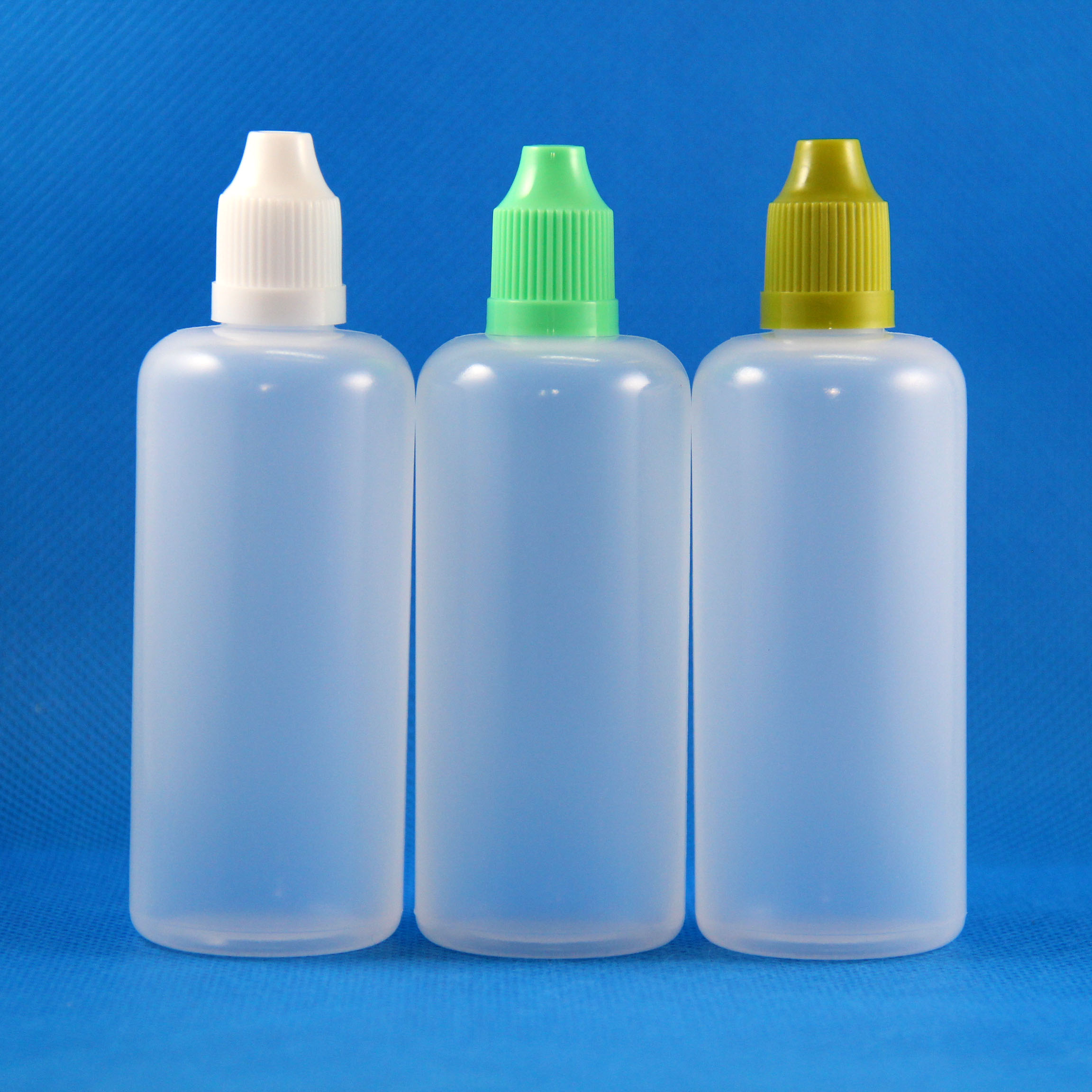 Lot 100 100ml CHILD PROOF Plastic Dropper Bottles Long Thin Tip